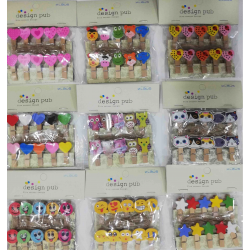 10lu Şekilli Ahşap Mandallar 3.5cm (10lu Set-10 Paket) 10lu Şekilli Ahşap Mandallar 3.5cm (10lu Set-10 Paket)