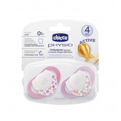 Chicco Physio Kauçuk Emzik 4+ ay - Pembe Chicco Physio Kauçuk Emzik 4+ ay - Pembe