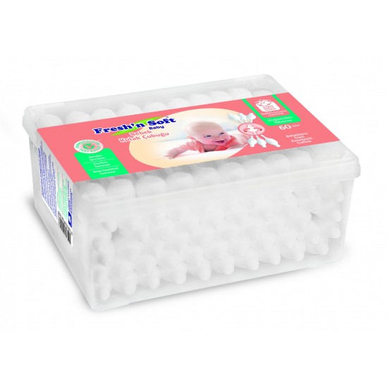 Freshn Soft Kulak Çubuğu Bebek 60lik Dikdörtgen Freshn Soft Kulak Çubuğu Bebek 60lik Dikdörtgen