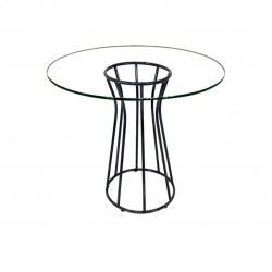 Palermo - Buket Cam Yuvarlak Mutfak Masası Palermo - Buket Cam Yuvarlak Mutfak Masası