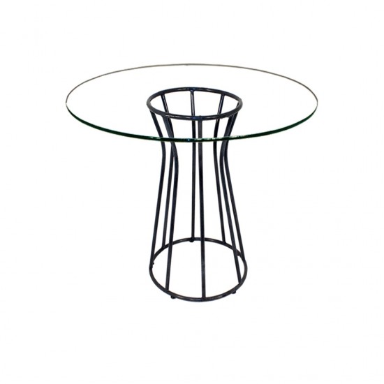 Palermo - Buket Cam Yuvarlak Mutfak Masası Palermo - Buket Cam Yuvarlak Mutfak Masası