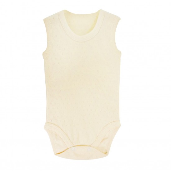 Sema Baby Jakarlı Askılı Badi (Body) - Krem 9-12 Ay Sema Baby Jakarlı Askılı Badi (Body) - Krem 9-12 Ay
