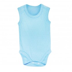 Sema Baby Jakarlı Askılı Badi (Body) - Mavi 0-6 Ay Sema Baby Jakarlı Askılı Badi (Body) - Mavi 0-6 Ay