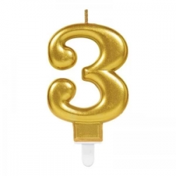 3 Rakam Mum Gold Renk 3 Rakam Mum Gold Renk