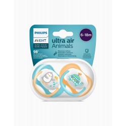 Philips Avent Ultra Air Animals 2li Emzik 6-18 Ay - Unisex Philips Avent Ultra Air Animals 2li Emzik 6-18 Ay - Unisex