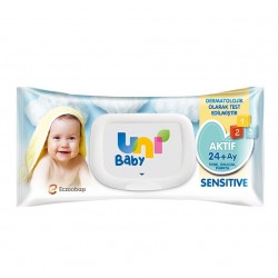 Uni Baby Aktif Sensitive Bebek Islak Mendil 24+ Ay 52 Adet Uni Baby Aktif Sensitive Bebek Islak Mendil 24+ Ay 52 Adet