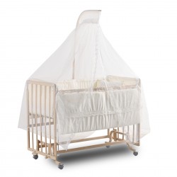 ComfyMax Sallanır Anne Yanı Doğal Ahşap Beşik ve Uyku Seti - 60x120 cm ComfyMax Sallanır Anne Yanı Doğal Ahşap Beşik ve Uyku Seti - 60x120 cm