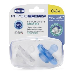 Chicco PhysioForma Mini Soft 2li Emzik 0-2 Ay Erkek Chicco PhysioForma Mini Soft 2li Emzik 0-2 Ay Erkek
