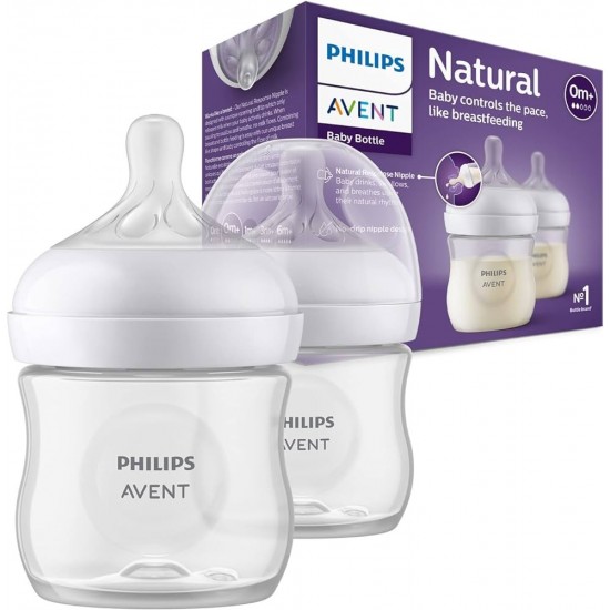 Philips Avent Natural Response PP 2li Biberon Seti, 0+ Ay 125ml SYC900/02