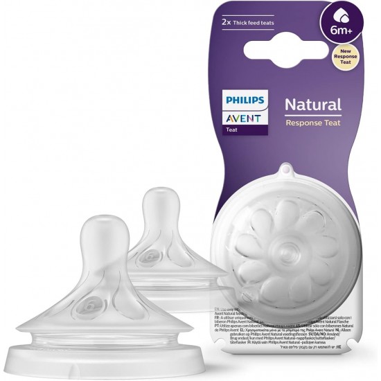 Philips Avent Natural Response 2li Biberon Emziği, 6 Numara, 6 Ay+