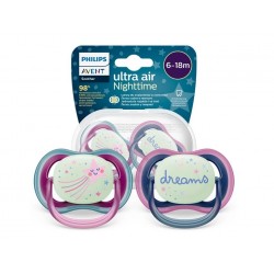 Philips Avent Ultra Air Night Karanlıkta Parlar Gece Emziği 6-18 ay Kız Philips Avent Ultra Air Night Karanlıkta Parlar Gece Emziği 6-18 ay Kız