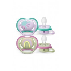 Philips Avent Ultra Air Emzik 0-6 Ay 2li Kız SCF085/59 Philips Avent Ultra Air Emzik 0-6 Ay 2li Kız SCF085/59