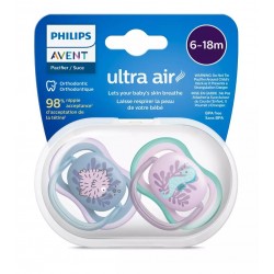 Philips Avent Ultra Air Emzik 6-18 Ay 2li Kız SCF085/61 Philips Avent Ultra Air Emzik 6-18 Ay 2li Kız SCF085/61