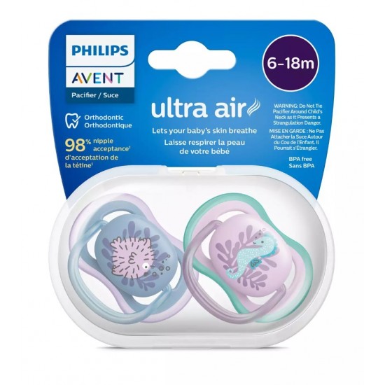 Philips Avent Ultra Air Emzik 6-18 Ay 2li Kız SCF085/61