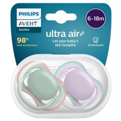 Philips Avent Ultra Air Emzik 6-18 Ay 2li Kız SCF085/16 Philips Avent Ultra Air Emzik 6-18 Ay 2li Kız SCF085/16