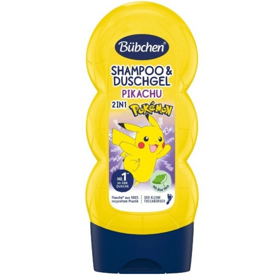 Bübchen Çocuk ŞampuanDuş Jeli 2 in 1 Pokemon Pikachu 230 ml