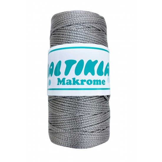 Polyester Makrome İpi 430 Orta Gri 100 gr