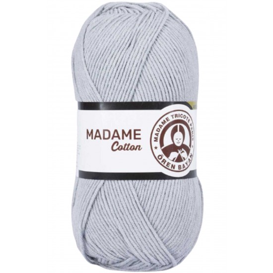 Madame Cotton El Örgü İpi Yünü 100 gr 001 Gri