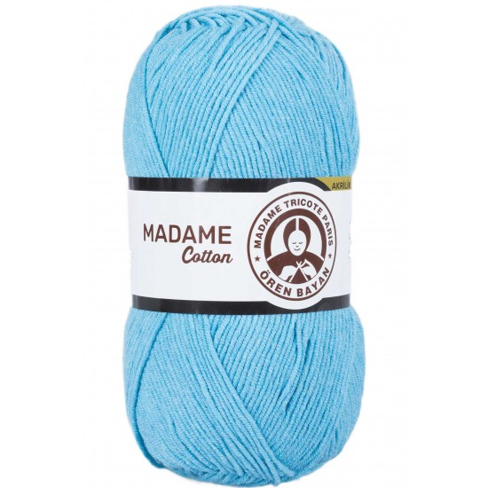 Madame Cotton El Örgü İpi Yünü 100 gr 016 Turkuaz