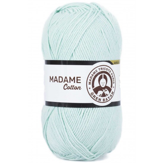 Madame Cotton El Örgü İpi Yünü 100 gr 017 Mint Yeşili