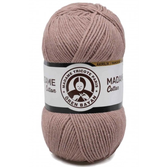 Madame Cotton El Örgü İpi Yünü 100 gr 057 Açık Kahve