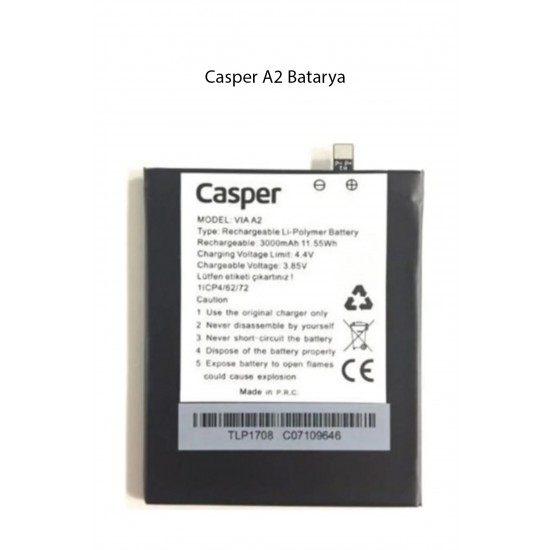 Casper Via A2 Model Telefonla Uyumlu Batarya Pil 3000 Mah