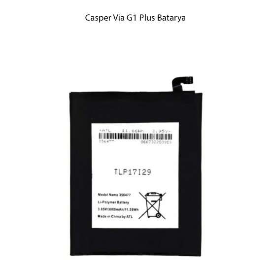 Casper Via G1 Plus Model Telefonla Uyumlu Batarya Pil 3000 Mah