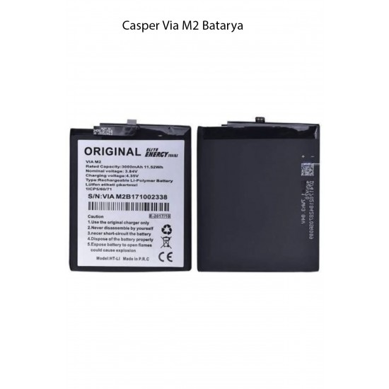 Casper Via M2 Model Telefonla Uyumlu Batarya Pil 3000 Mah