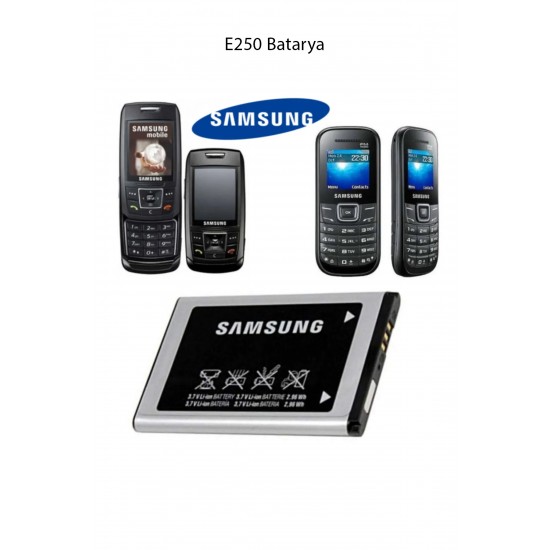 Samsung E250 Model Telefonla Uyumlu Batarya Pil 800 Mah