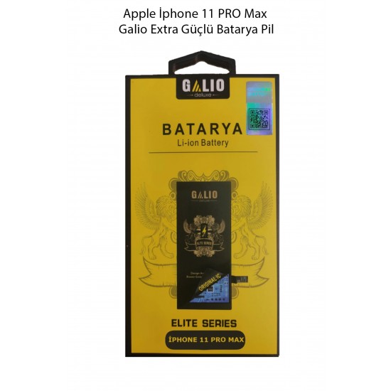 Apple İphone 11 PRO Max Galio Extra Güçlü Batarya Pil