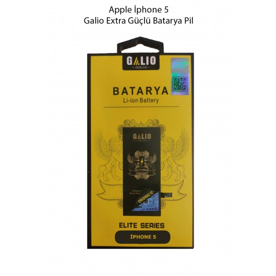 Apple İphone 5 Galio Extra Güçlü Batarya Pil