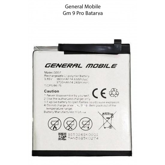 Genneral Mobile GM9 Pro Batarya Pil