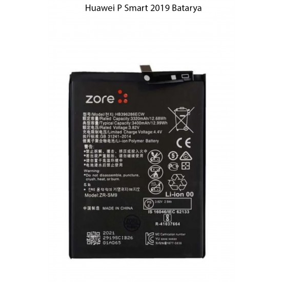 Huawei P Smart 2019 Batarya Pil