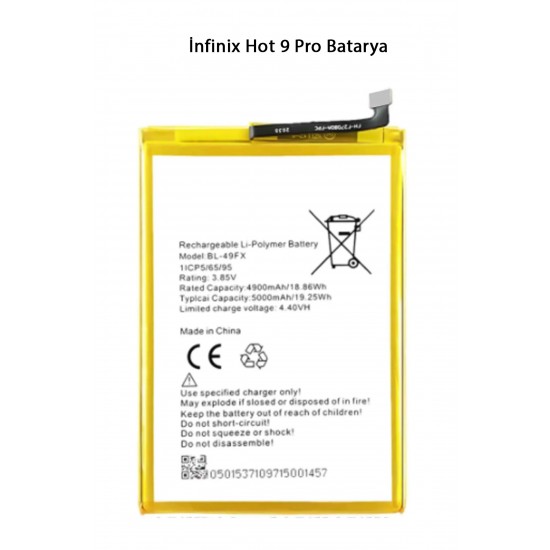 İnfinix Hot 9 Pro Batarya Pil