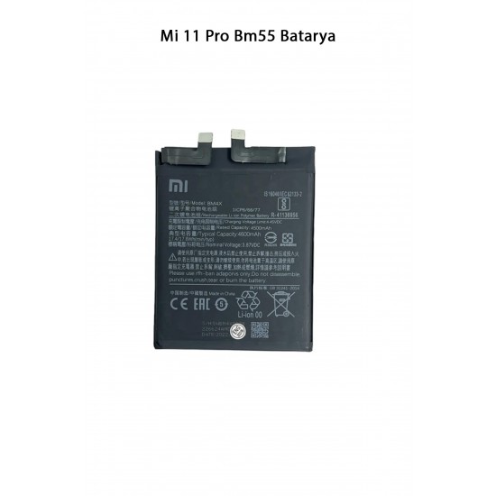 Mi 11 Pro Bm55 Telefonlarla Uyumlu Batarya Pi 4600 mAh