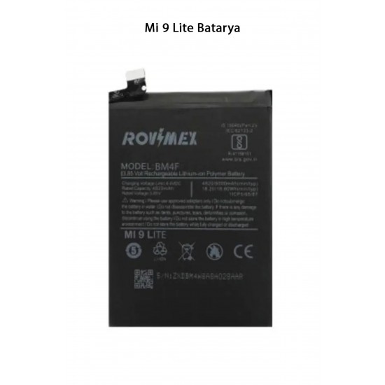 Mi 9 Lite Telefonlarla Uyumlu Batarya 4030 mAh