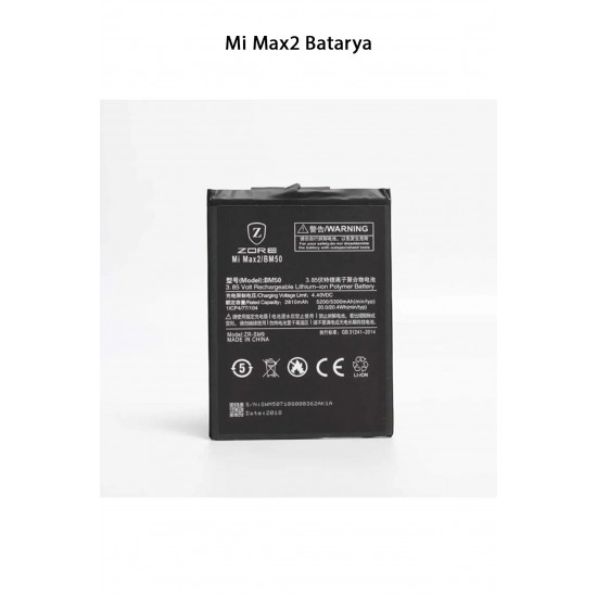 Mi Max2 Telefonlarla Uyumlu Batarya 5300 mAh