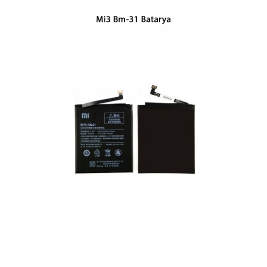 Mi 3 Bm31 Telefonlarla Uyumlu Batarya 3050 mAh