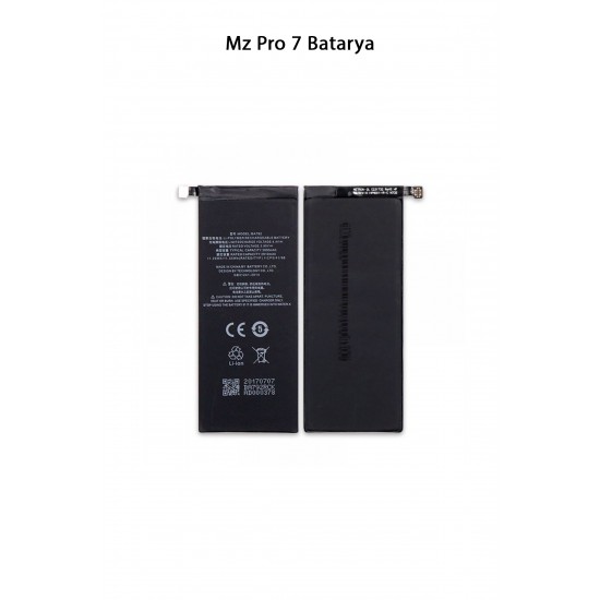 Meizu Pro 7 Telefonlarla Uyumlu Batarya 3000 mAh