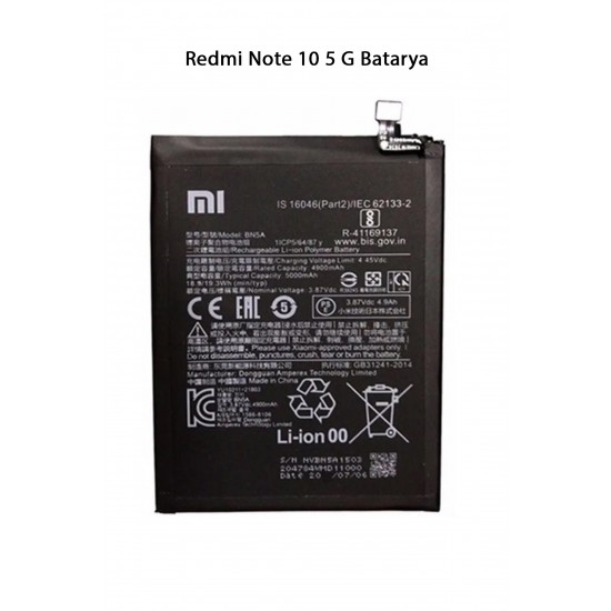 Redmi Note 10 5 G Telefonlarla Uyumlu Batarya 5000 mAh