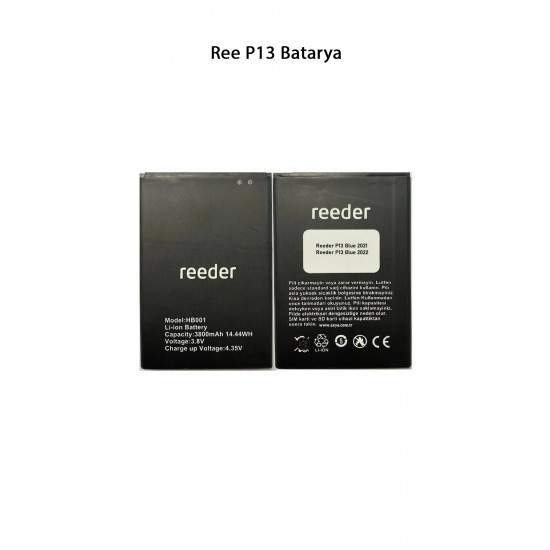 Reeder P13 Telefonlarla Uyumlu Batarya 3800 mAh