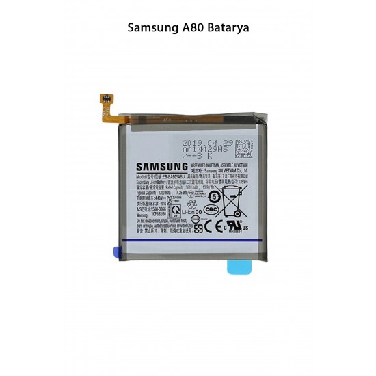 Samsung A80 Telefonlarla Uyumlu Batarya 3700 mAh