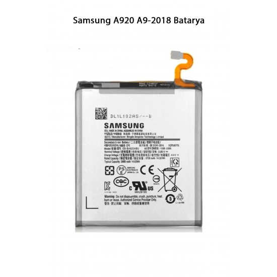 Samsung A920 A9-2018 Telefonlarla Uyumlu Batarya 3800 mAh