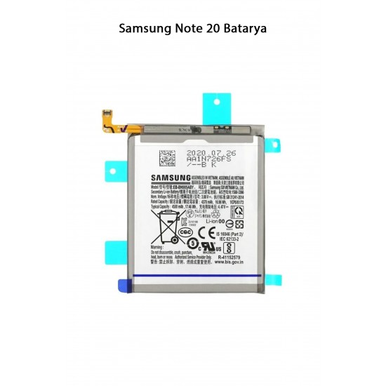 Samsung Note 20 Telefonlarla Uyumlu Batarya 4300 mAh