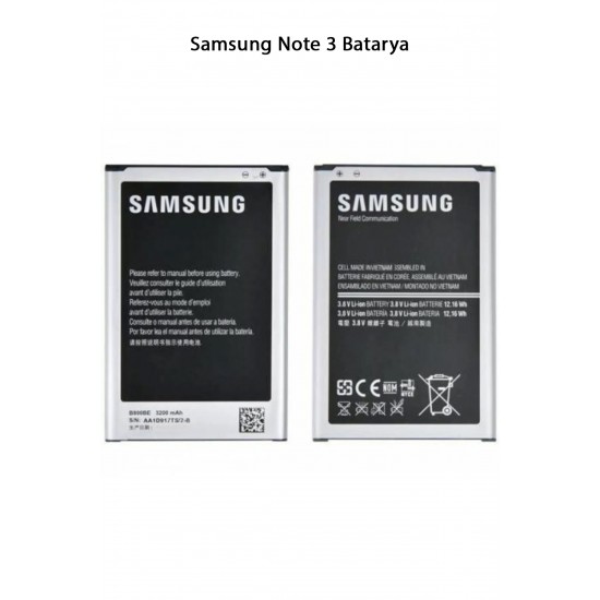 Samsung Note 3 Telefonlarla Uyumlu Batarya 3200 mAh