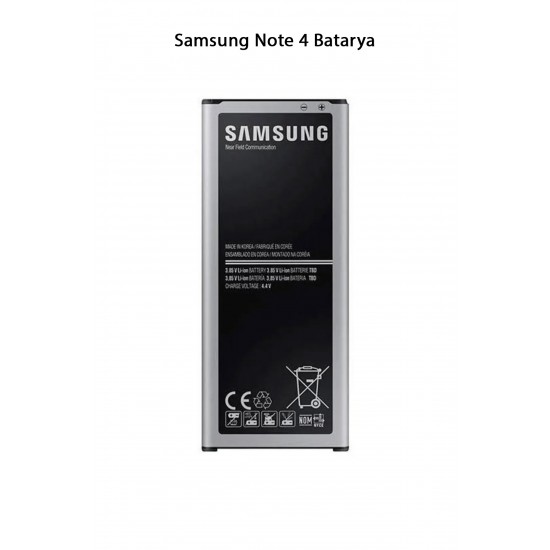 Samsung Note 4 Telefonlarla Uyumlu Batarya 3220 mAh