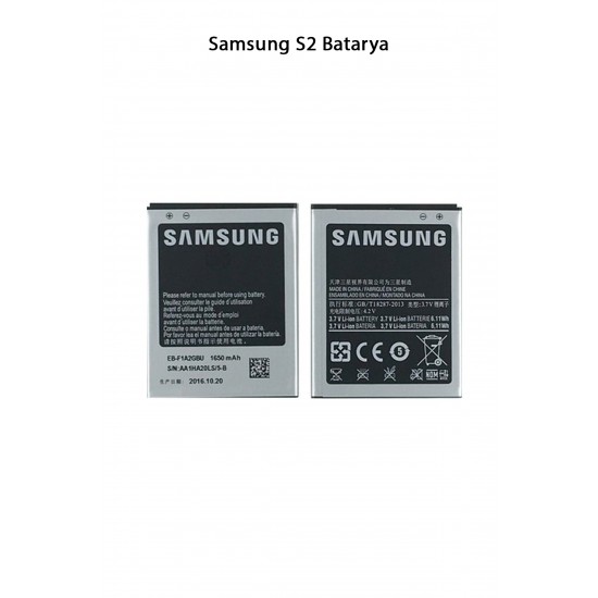 Samsung S2 Telefonlarla Uyumlu Batarya 1650 mAh