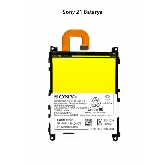 Sony Xperia Z1 Telefonlarla Uyumlu Batarya 3000 mAh