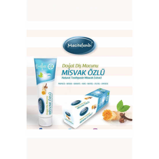 Misvak Özlü Doğal Diş Macunu Florürsüz 75 ml