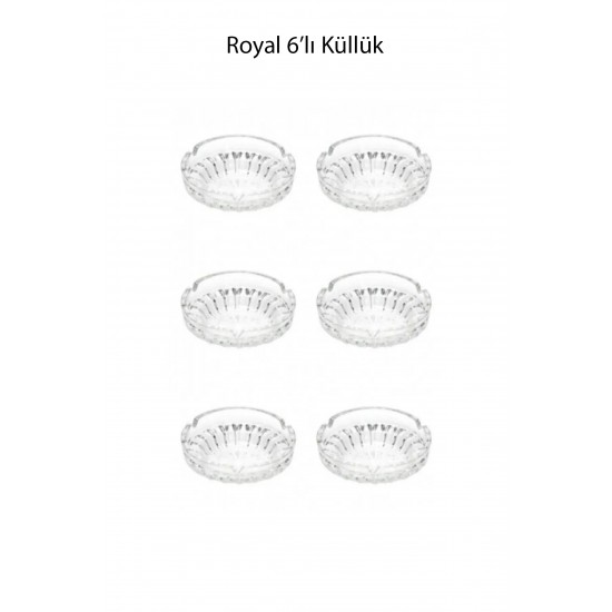 Royal 6lı Cam Küllük